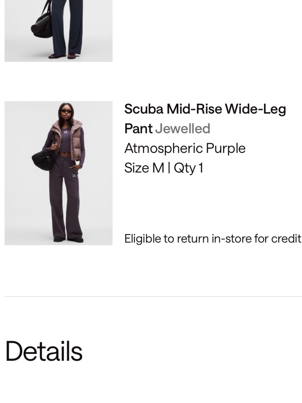 lululemon athletica Scuba Mid-Rise Wide-Leg Pant in Atmospheric Purple